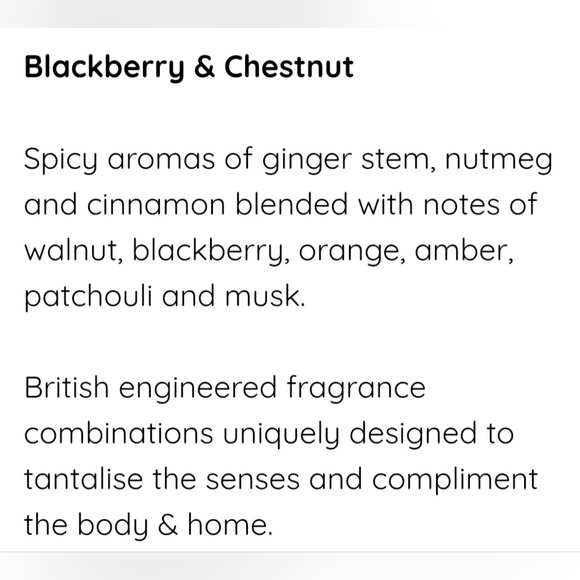 OLIVIA BLAKE LONDON BLACKBERRY + CHESTNUT CANDLE - Picture 9 of 9